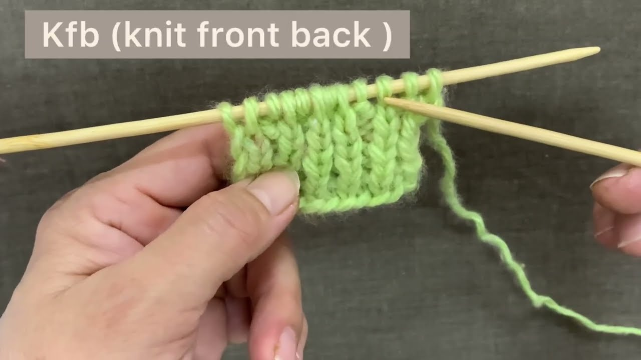 Knitting lesson #8 increase kfb | knit front back | bunai | फंदे बडाने का तरीक़ा 