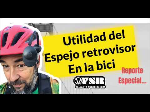Espejo Retrovisor en el casco para los ciclistas urbanos