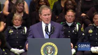 Former President Bush COMPLETE REMARKS at Dallas Memorial Service (C-SPAN)