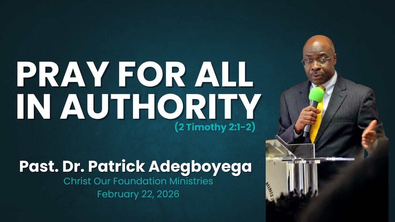 Pray for all in Authority