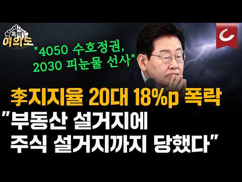집도 주식도 다 뺏겼다...<strong>2030</strong> 여성마저 등돌린 李, 지지율 집권 후 최저 [흑백여의도]