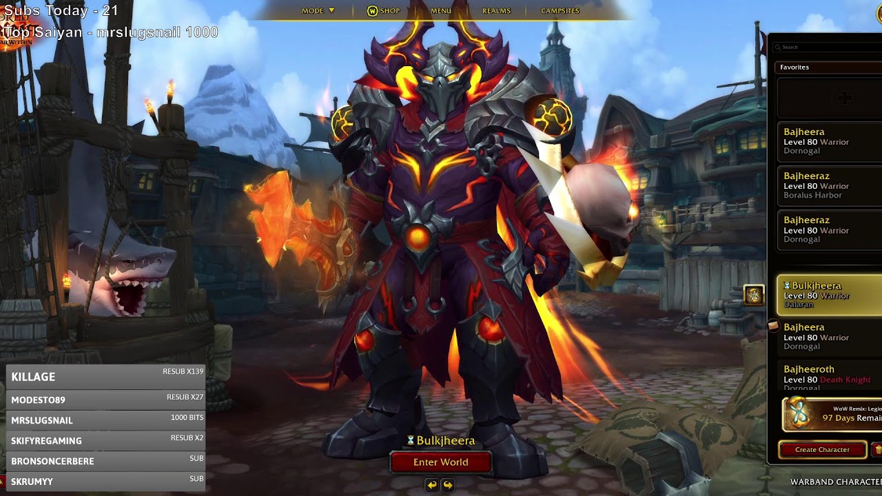 🔥WoW Legion Remix: 635 iLvl (26+) Warrior Power Grind🔥- World of Warcraft