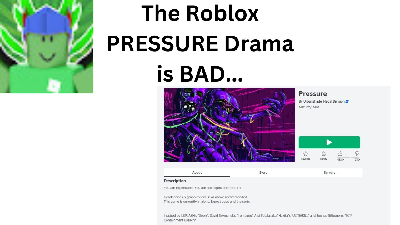 Roblox Pressure Drama Is Very Bad YouTube Maxresdefault 