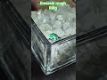 Emerald rough Ring . Birthstone of May . #emerald #gems #jewelry