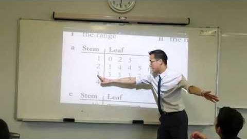 Median (2 of 2: Using stem & leaf plots)