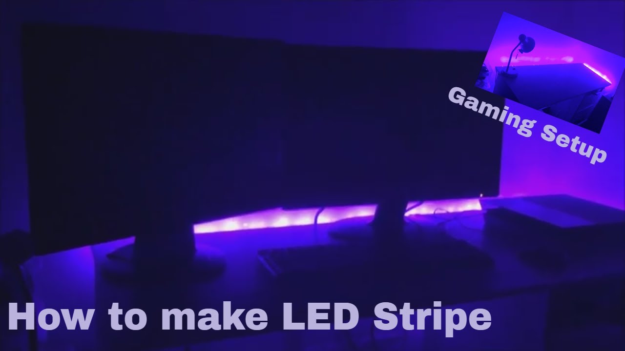 How to make LED strip for gaming setup - YouTube