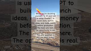 #AI #ChatGPT #LearnAI #Build #FutureSkill #MakeMoneyOnline #AItools #TechTips #YouTubeShorts #Shorts