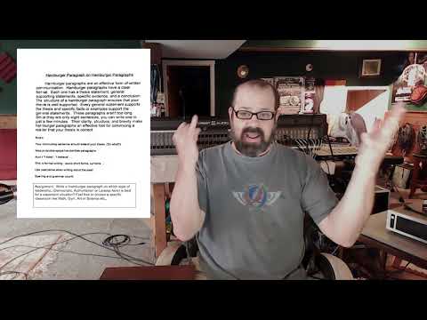 Hamburger Paragraph lesson