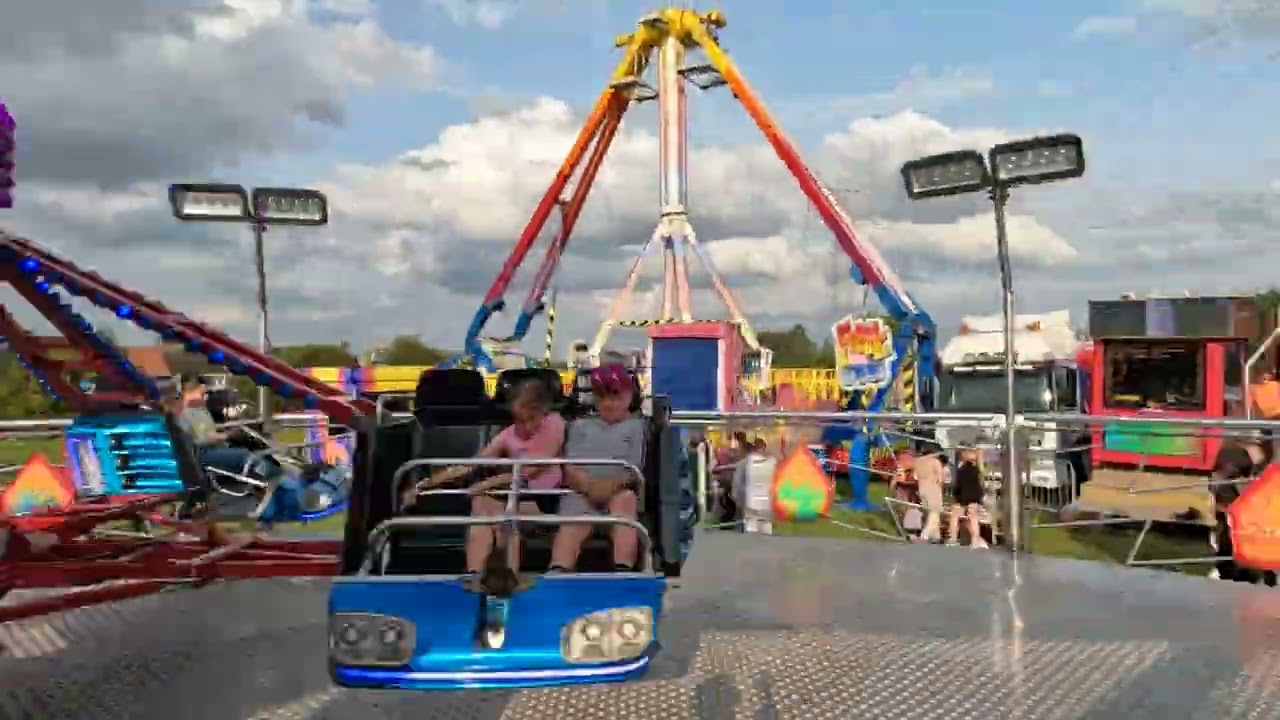 William Percivals Sizzler Onride Pov @ Farrars Funfair Rotherham Kimberworth Park 13/07/2023