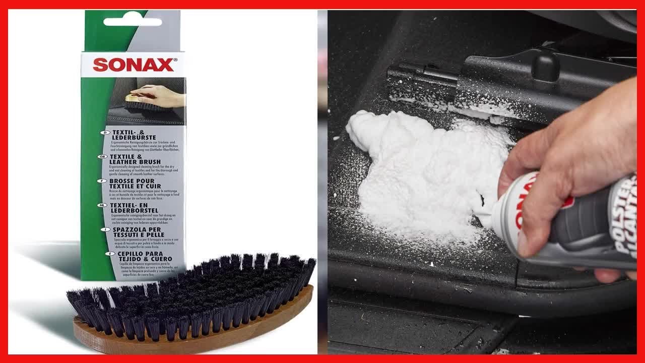 SONAX Textile and Leather Brush for car interior cleaning and car polishing