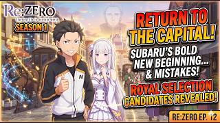 Re:Zero S1 Episode 12 Explained in English 🔥 | Return to the Capital 😱 | Zeroanime.e