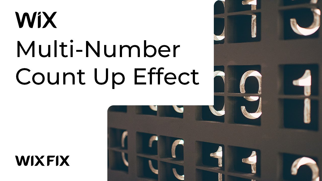 Multi-Number Count Up Effect in Wix | Wix Fix - YouTube