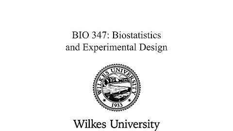 Biostatistics Lecture 1: Chapter 1: Introduction to the Process of Science