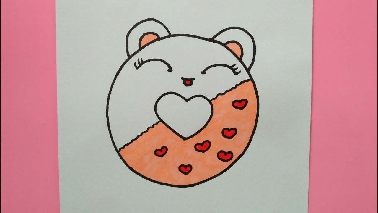 How to draw PANDA DONUT Kawaiil Como desenhar PANDA DONUT Kawaii