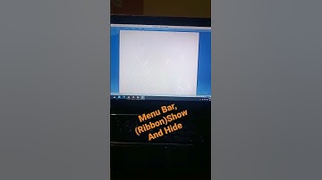 Menu Bar (Ribbon)Show & Hide #word #computer #pc  #laptop #office #work #software #msword #msoffice