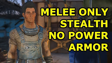 FALLOUT 4 PLAYTHROUGH - PART 3 - MELEE ONLY - STEALTH - NO POWER ARMOR