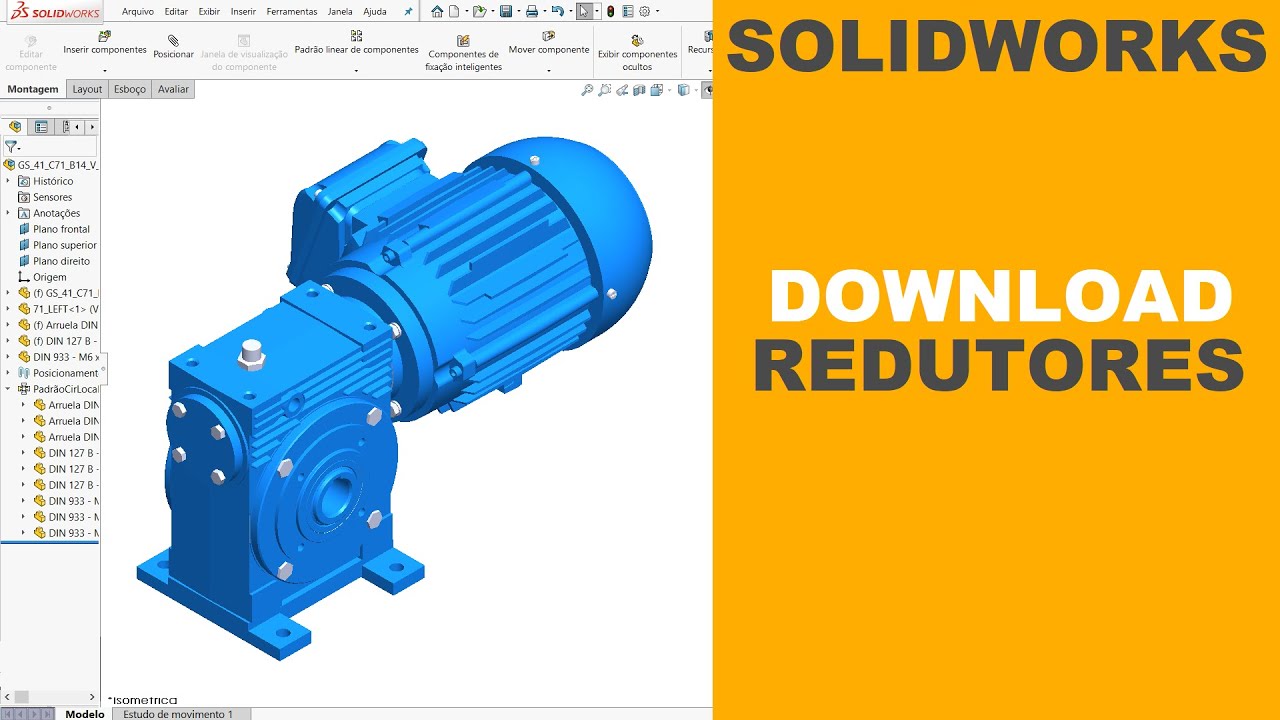 SOLIDWORKS | SITE PARA DOWNLOAD DE ARQUIVOS 3D DE REDUTORES 