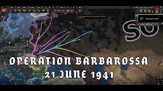 HOI4 - Operation Barbarossa 21 June 1941