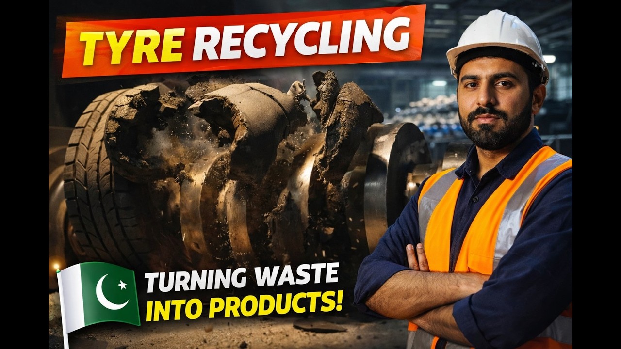 Inside Pakistan’s Massive Tyre Recycling Factory – Turning Waste Into Valuable Products!