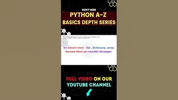 #Python Set Data Type In #Telugu | Python A-Z series In Telugu | #shorts #trending #viral