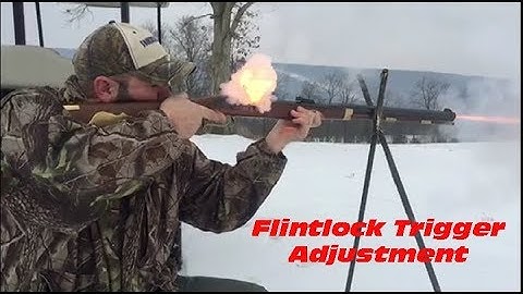 Flintlock trigger adjust and target practice