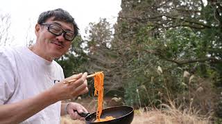 金のカニクリームパスタ