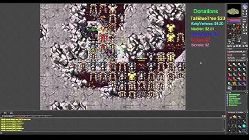 Tibia, killing a 250 ghastly dragon botter