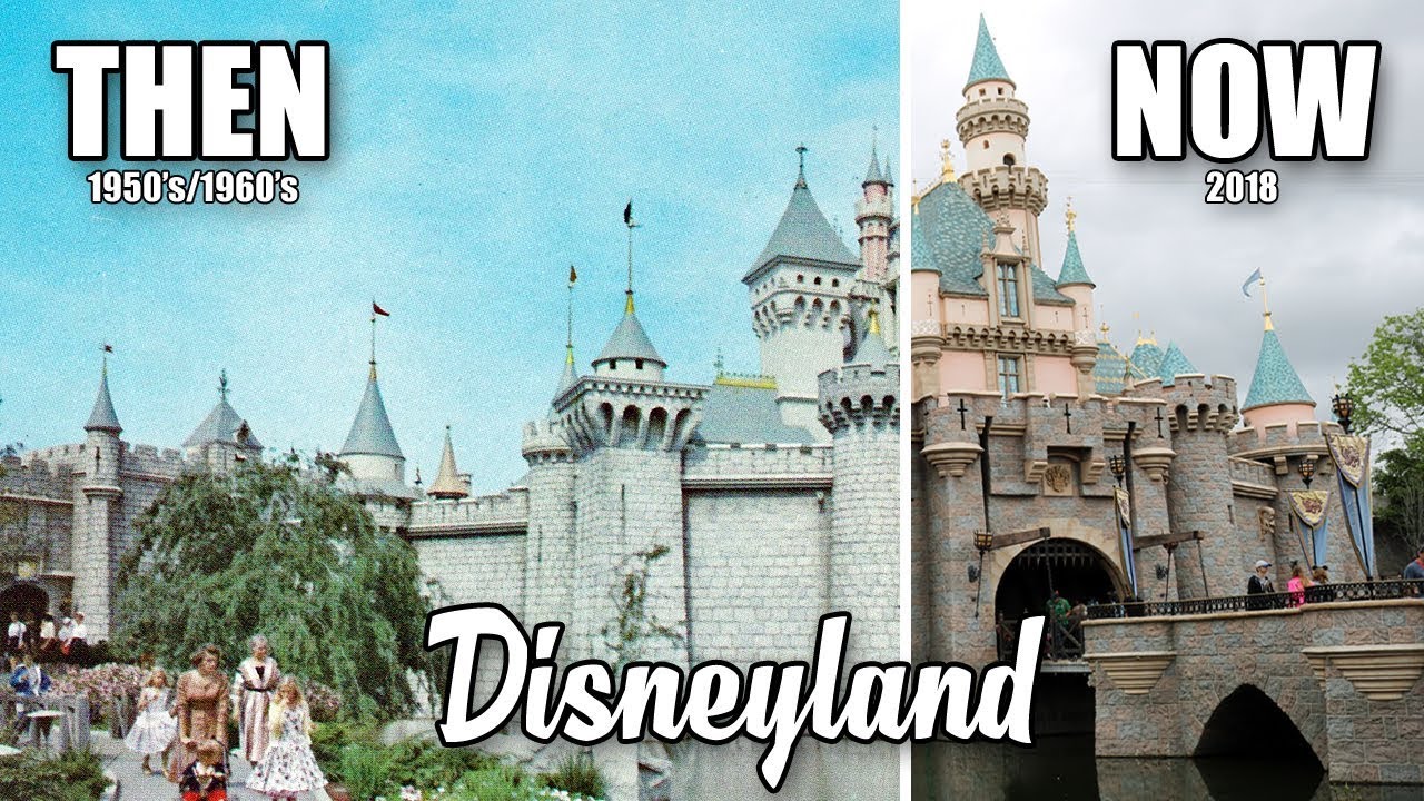 disneyland then now comparing