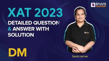 XAT 2023 Answer Key | XAT Decision Making | Detailed XAT 2023 Question Paper with Solution #xatexam