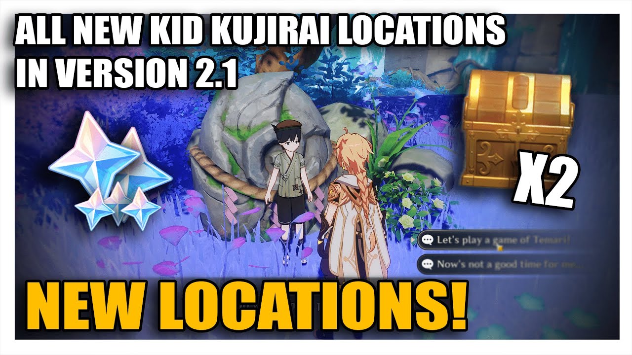 All the new Kid Kujirai Locations! Genshin Impact Guide YouTube