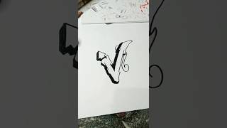 how to draw graffiti letter V #art #tutorial #graffiti #arts #artwork