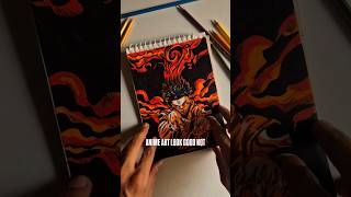 ₹10 Sketch Pens Are Actually INSANE #artchallenge #manga #sukuna #jjk #animeart #yujiitadori #yt