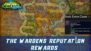 The Wardens Reputation Rewards | Warden's Supply Kit | Sira's Extra Cloak | Fledgling Warden Owl