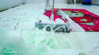 Clean Extremely Dirty Hello Kitty Carpet - Clean Dirty Carpet ASMR - Satisfying Video