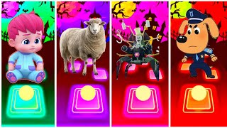 Bebefinn vs Funny Sheep vs Skibidi Toilet multiverse vs Sheriff Labrador💫Who Will Win🥸