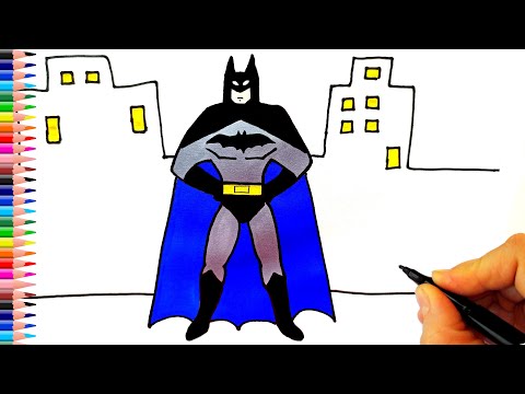 Batman Çizimi - Batman Çizimi Kolay - Batman Nasıl Çizilir? - How To Draw Batman