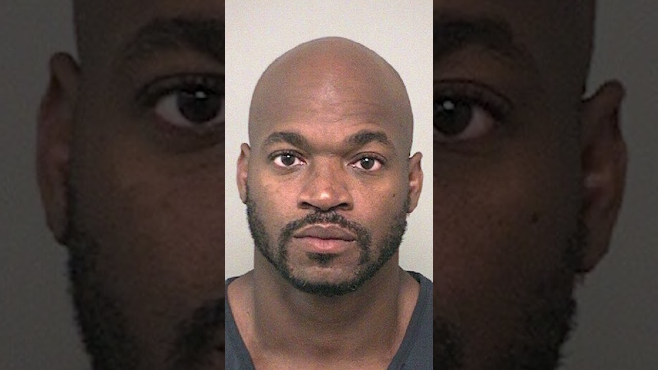 The mugshot of Minnesota Vikings legend Adrian Peterson has been released following his arrest for