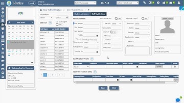 Staff Registration Process in School ERP System
