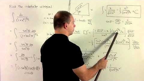 Trig Substitution 2 - Integral for (1+x^2)^{5/2}