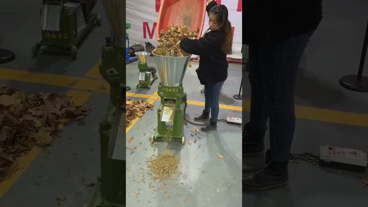 How to make Tree leaves pellet for burning fule? 6mm 8mm diameter wood
