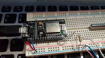 DS18B20 OneWire temperature sensor with NODEMCU AMICA