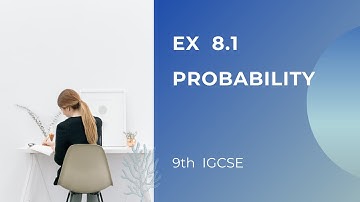 9th IGCSE || Probability || Ex 8.1(Q no 1 and 2) || Math