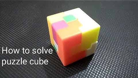 How to solve Puzzle Cube toy in 1 minutes | Solving puzzle cube keychain toy in easy way