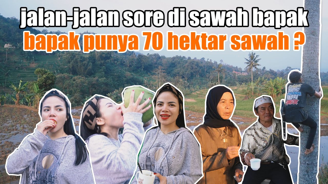 JALAN - JALAN KE KAMPUNG BAPAK DINAR CANDY SEGER BANGET MAKAN KELAPA HASIL PANEN SENDIRI