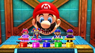 3DS Mario Party The Top 100 Minigames - SMG4 Vs SMG3 Vs Pomni Vs Ragatha (Hardest Difficulty)