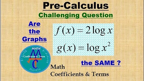 Challenging Pre-Calc. Q. (Tricky - Not Same - Logarithmic Graphs)