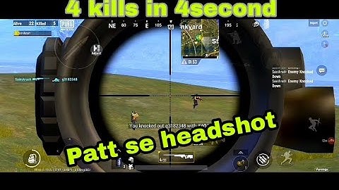 Patt se headshot like dynamo | AWM shots | Full squad wipe in 4 second.