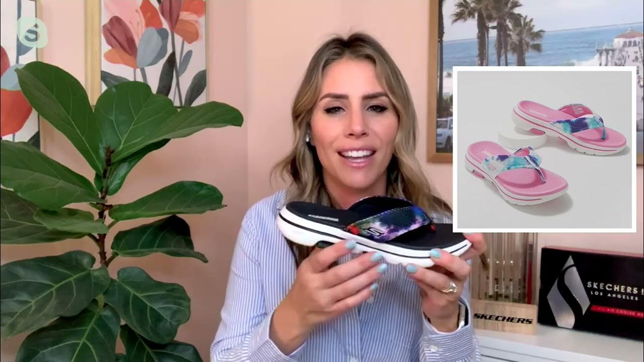 Skechers Gowalk 5 Washable Mesh Tie-dye Sandals - Wanderlust Skechers GOwalk 5 Washable Mesh Tie-Dye Sandals - Wanderlust on QVC