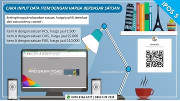 Cara input data item dengan harga berdasar satuan