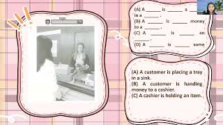 TOEIC LISTENING PART 1 _ Dictation practice || TEST 7